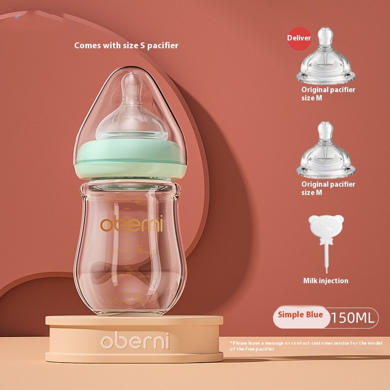 Newborn Wide Bore Glass Bottle