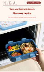 Kids’ Microwaveable Compartment Lunch Box – Cute Leak-Resistant Bento Container