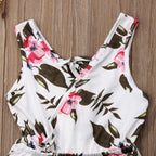 Girls fashionable summer Floral Outfit for toddlers