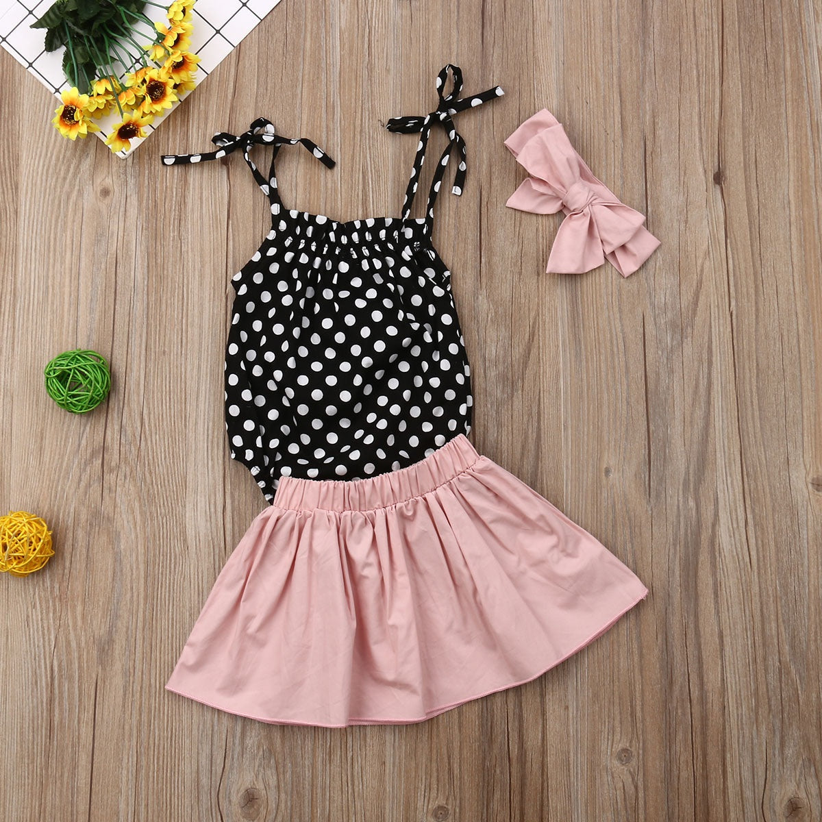 3-Piece Girls Skirt Set – Cute & Stylish for infants