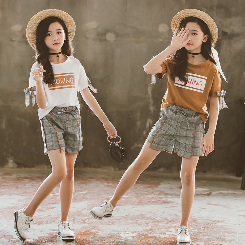 Checkered Kids Outfit Set – Summer Wear for kids