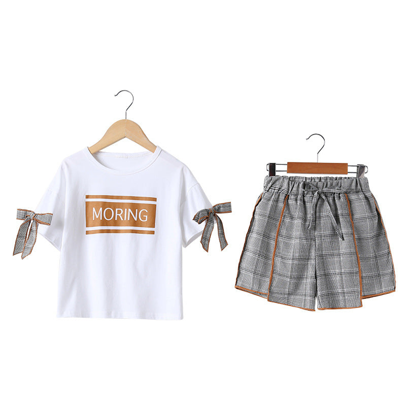 Checkered Kids Outfit Set – Summer Wear for kids