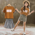 Checkered Kids Outfit Set – Summer Wear for kids
