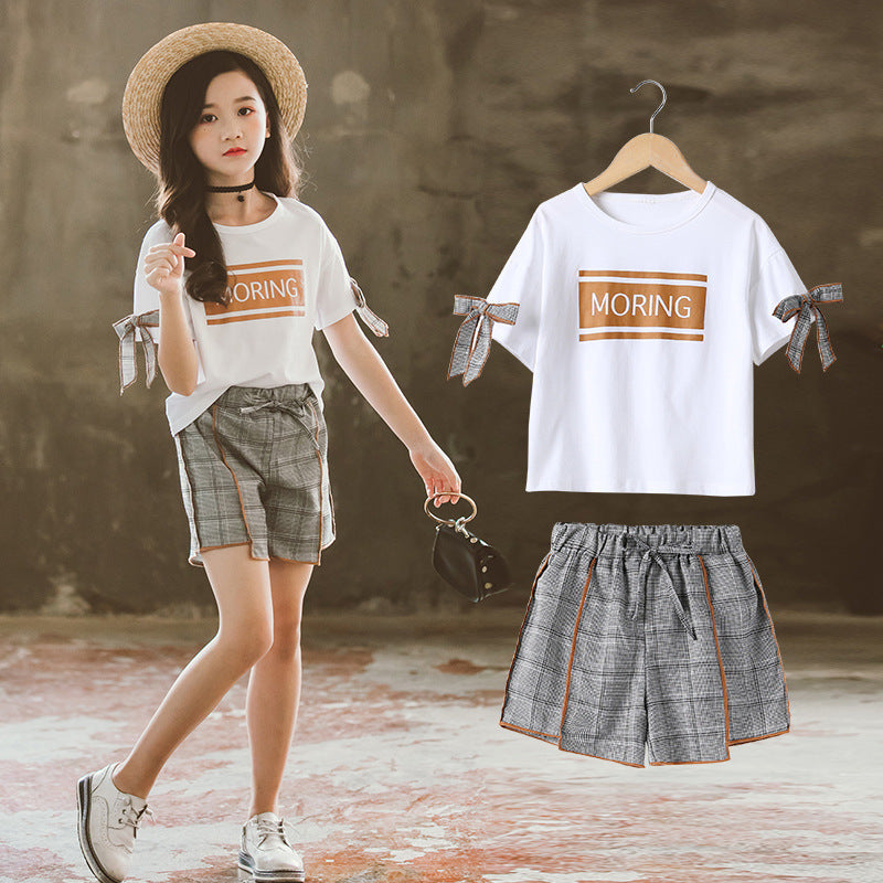 Checkered Kids Outfit Set – Summer Wear for kids