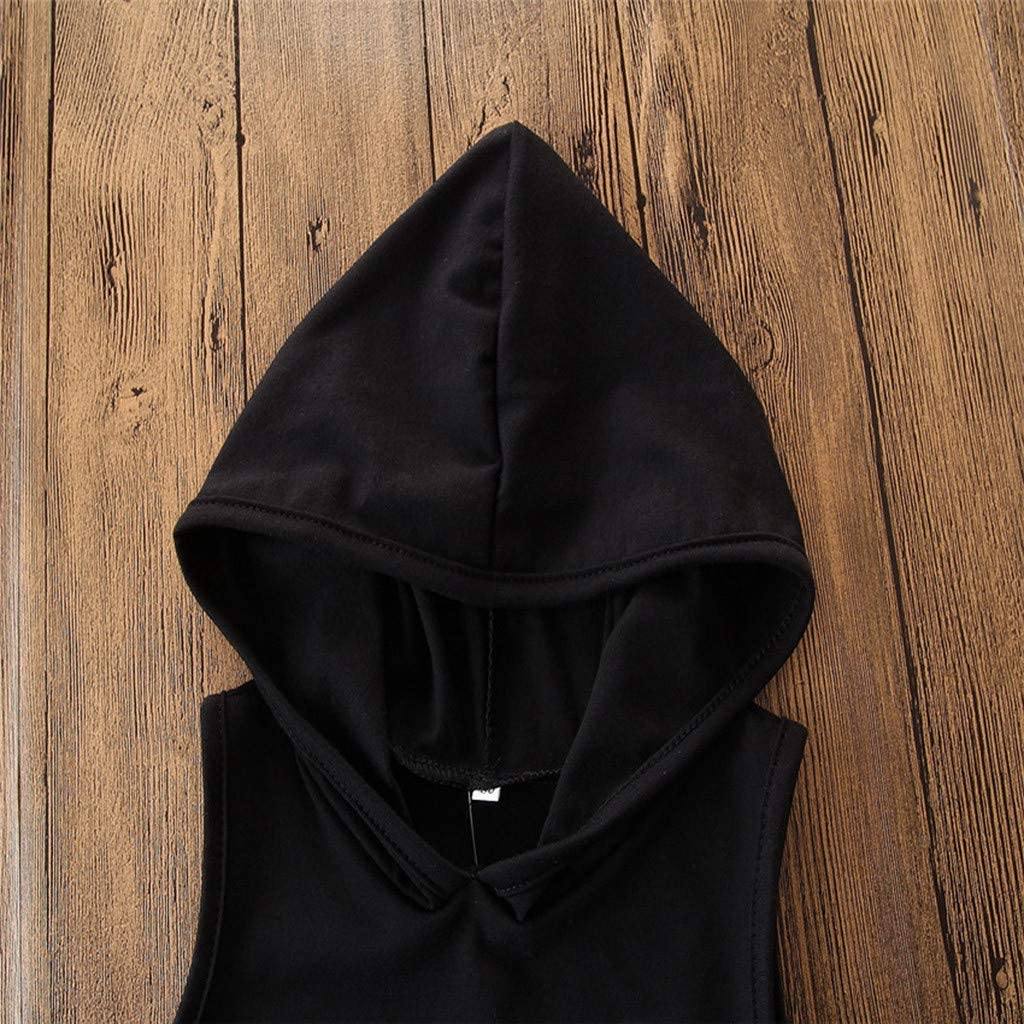 Toddler Sleeveless Hooded 2-Piece Outfit