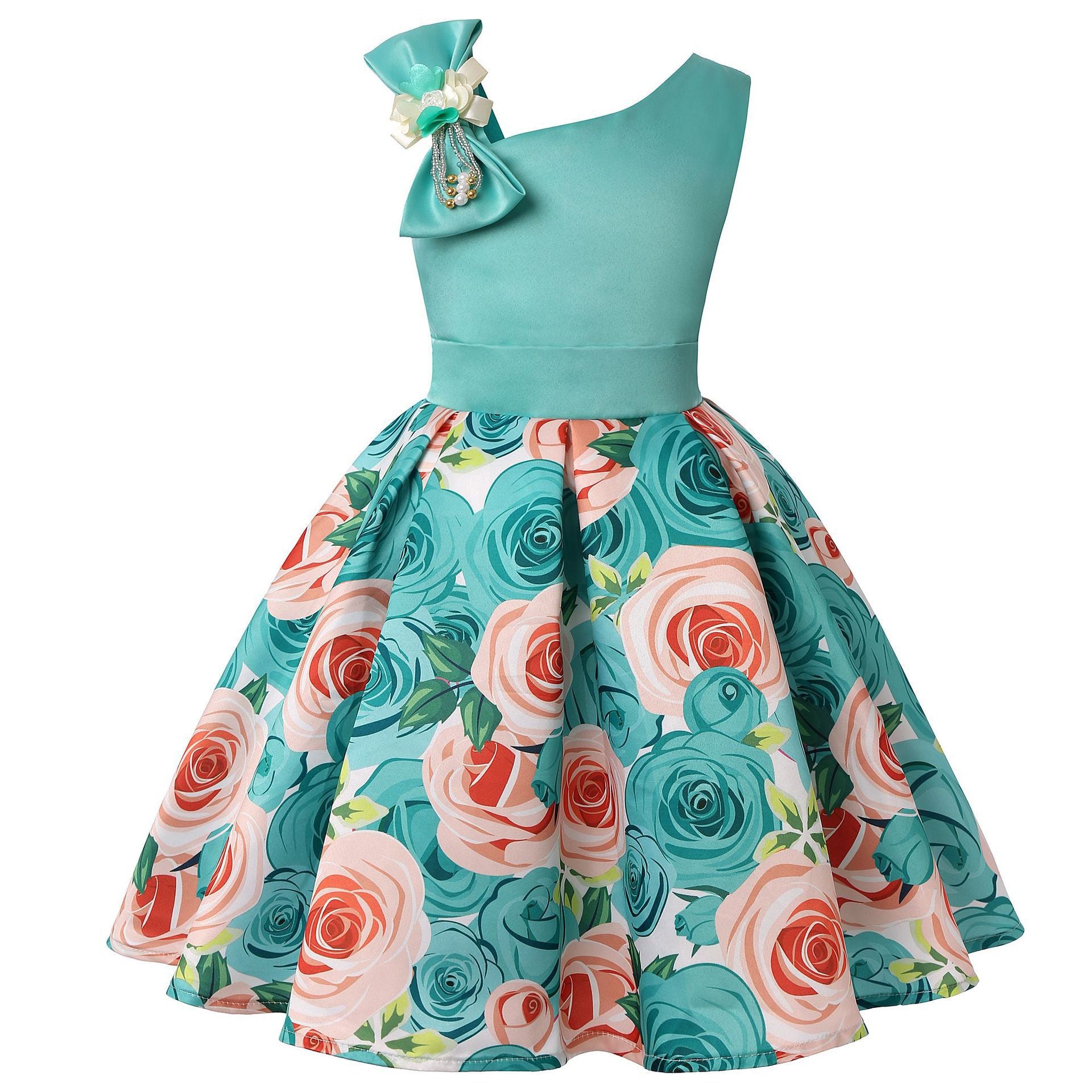 Girls Floral Dress Party Outfit for kids