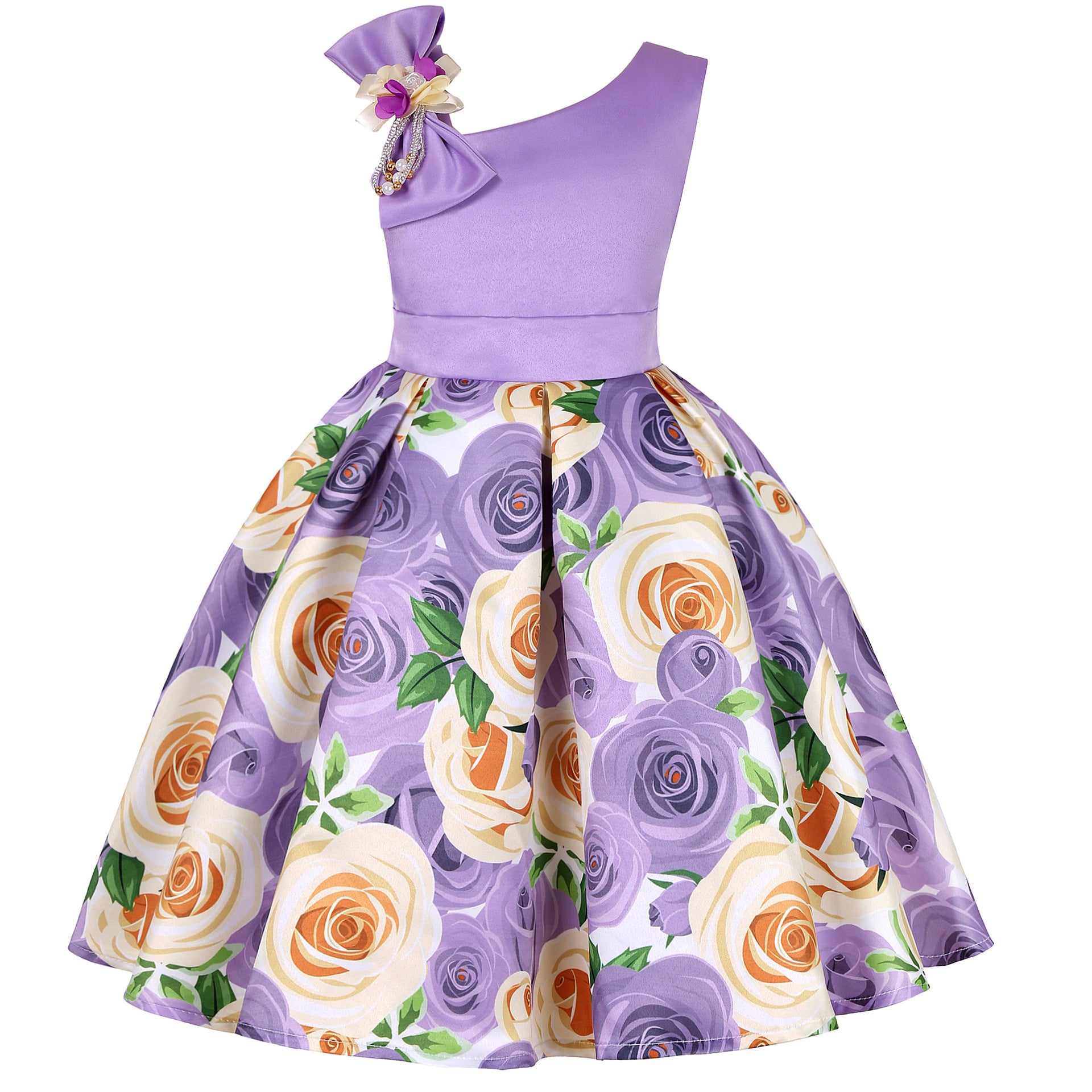 Girls Floral Dress Party Outfit for kids