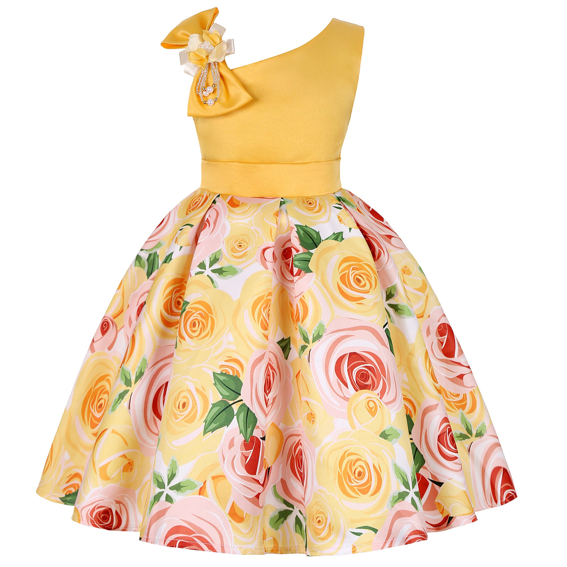 Girls Floral Dress Party Outfit for kids