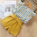 Girls T-Shirt & Shorts Set – Summer Wear for toddlers