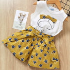 Girls T-Shirt & Shorts Set – Summer Wear for toddlers