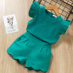 Girls T-Shirt & Shorts Set – Summer Wear for toddlers