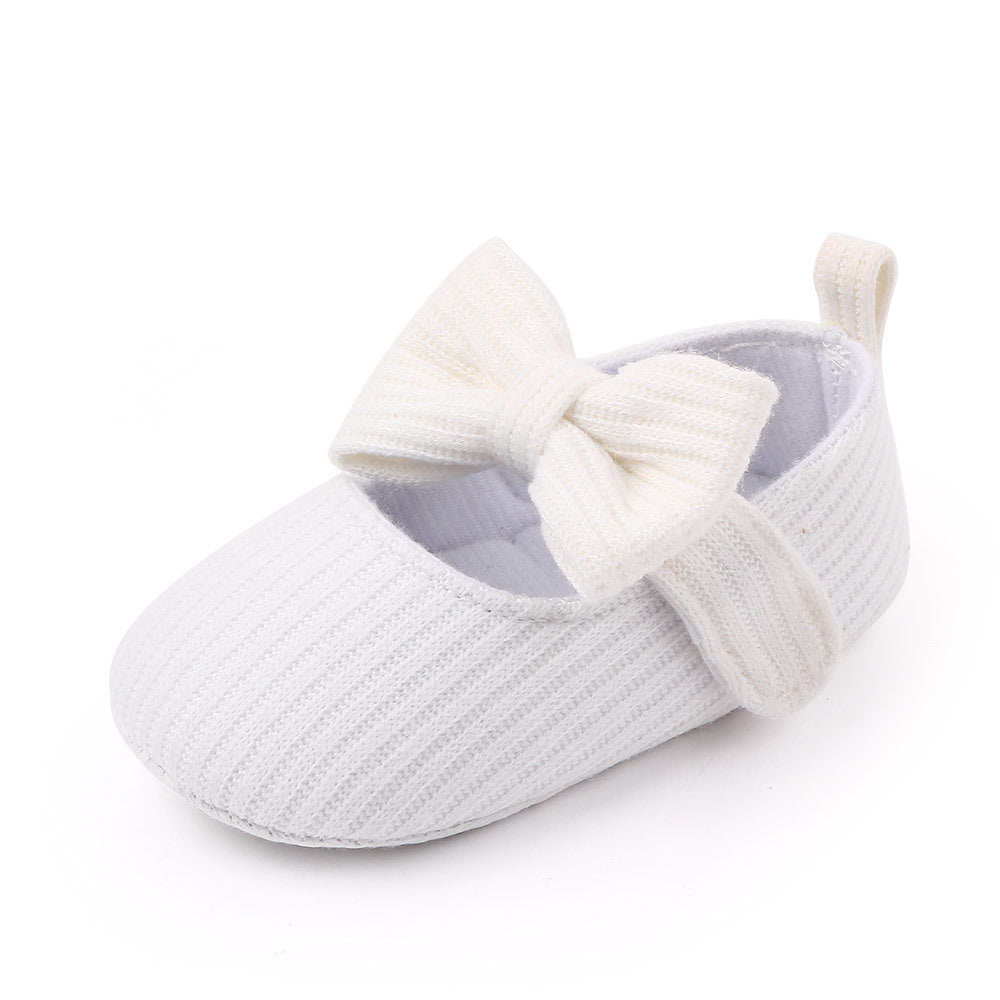 Bowknot Woolen Knit Shoes for infants