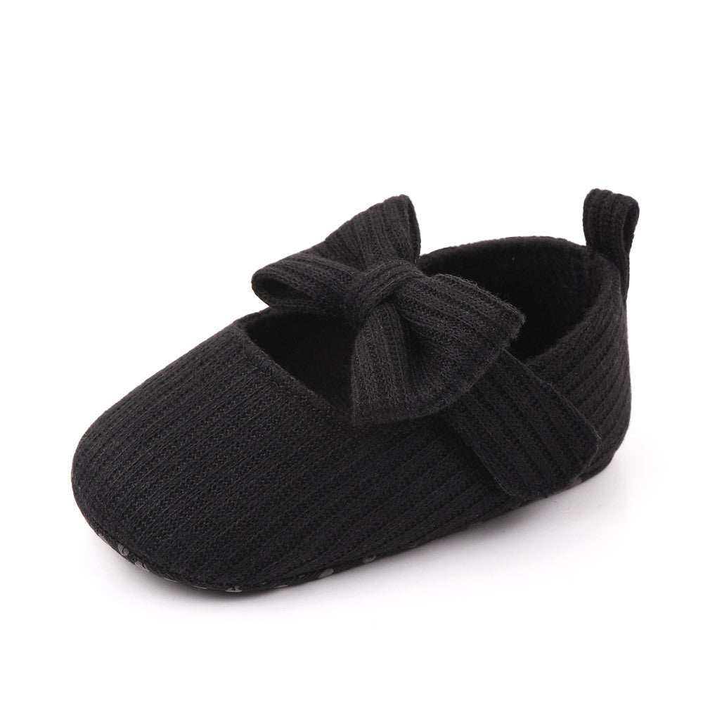 Bowknot Woolen Knit Shoes for infants