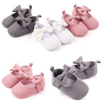 Bowknot Woolen Knit Shoes for infants