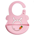 Silicone baby feeding bib