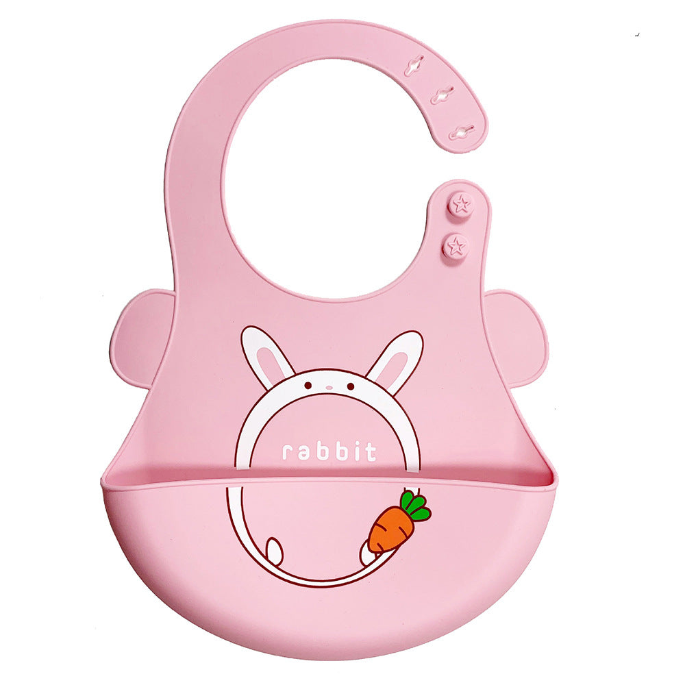 Silicone baby feeding bib
