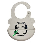 Silicone baby feeding bib