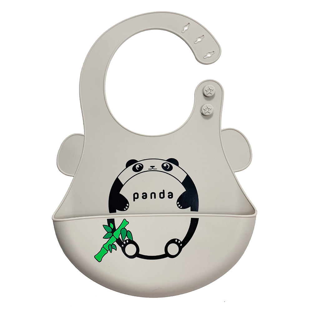 Silicone baby feeding bib