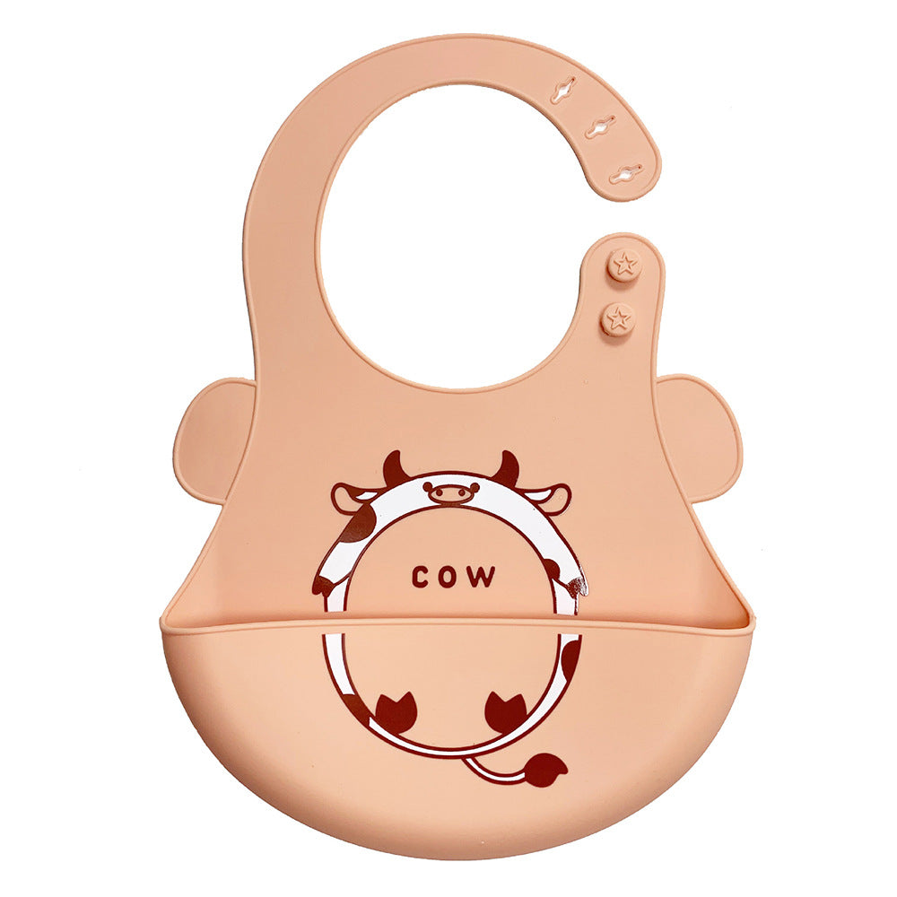 Silicone baby feeding bib