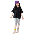 Cartoon Print Girls Top for kids
