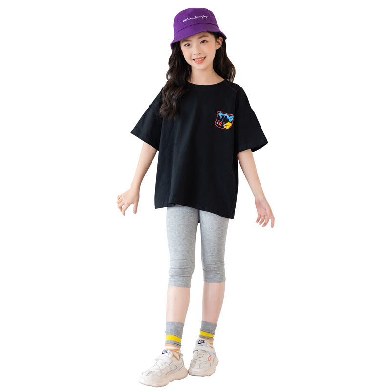 Cartoon Print Girls Top for kids