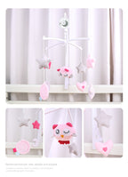 Baby Crib Mobile with Music & Hanging Plush Toys – Nursery Bed Bell for Newborns