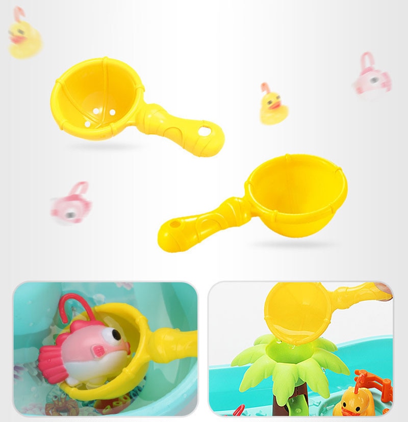 Interactive Water Fishing Toy - Rotating & Musical - for babies & toddlers