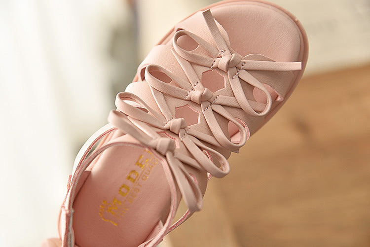 Girls Summer Gladiator Sandals – Soft Leather Roman-Style Shoes
