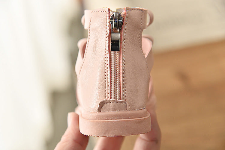 Girls Summer Gladiator Sandals – Soft Leather Roman-Style Shoes