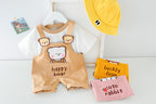 Baby Summer Cartoon Short-Sleeve T-Shirt & Overall Set – Cotton Unisex Outfit
