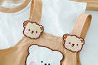 Baby Summer Cartoon Short-Sleeve T-Shirt & Overall Set – Cotton Unisex Outfit