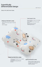 Memory Foam Baby Pillow for Newborns – Anti-Flat Head Infant Support Pillow