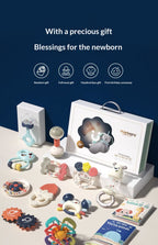 Baby Soothing Rattle Gift Box Set – Educational Sensory Toys for Newborns & Toddlers