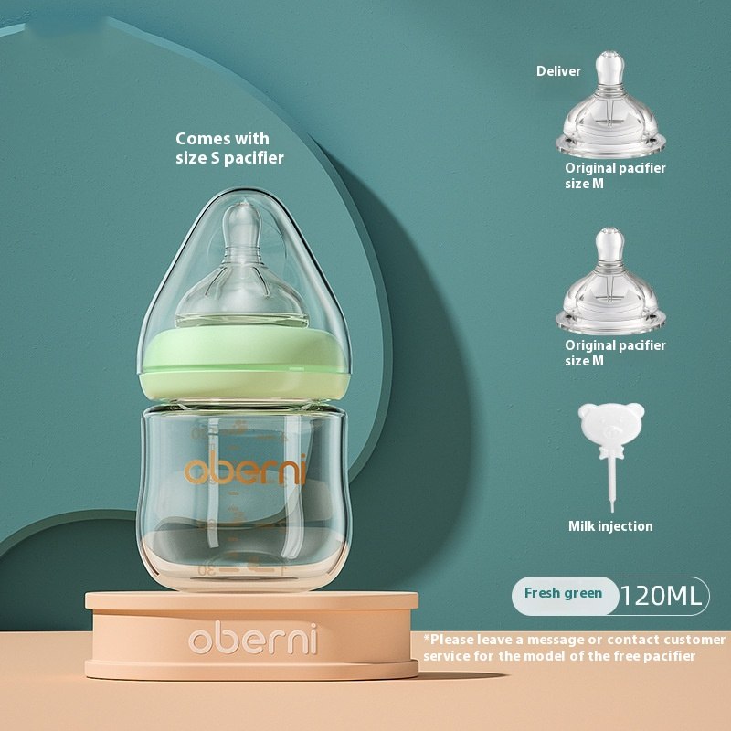 Newborn Wide Bore Glass Bottle