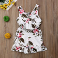 Girls fashionable summer Floral Outfit for toddlers