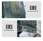 Boys Loose Fit Denim Jeans – Korean Style Straight Leg Pants