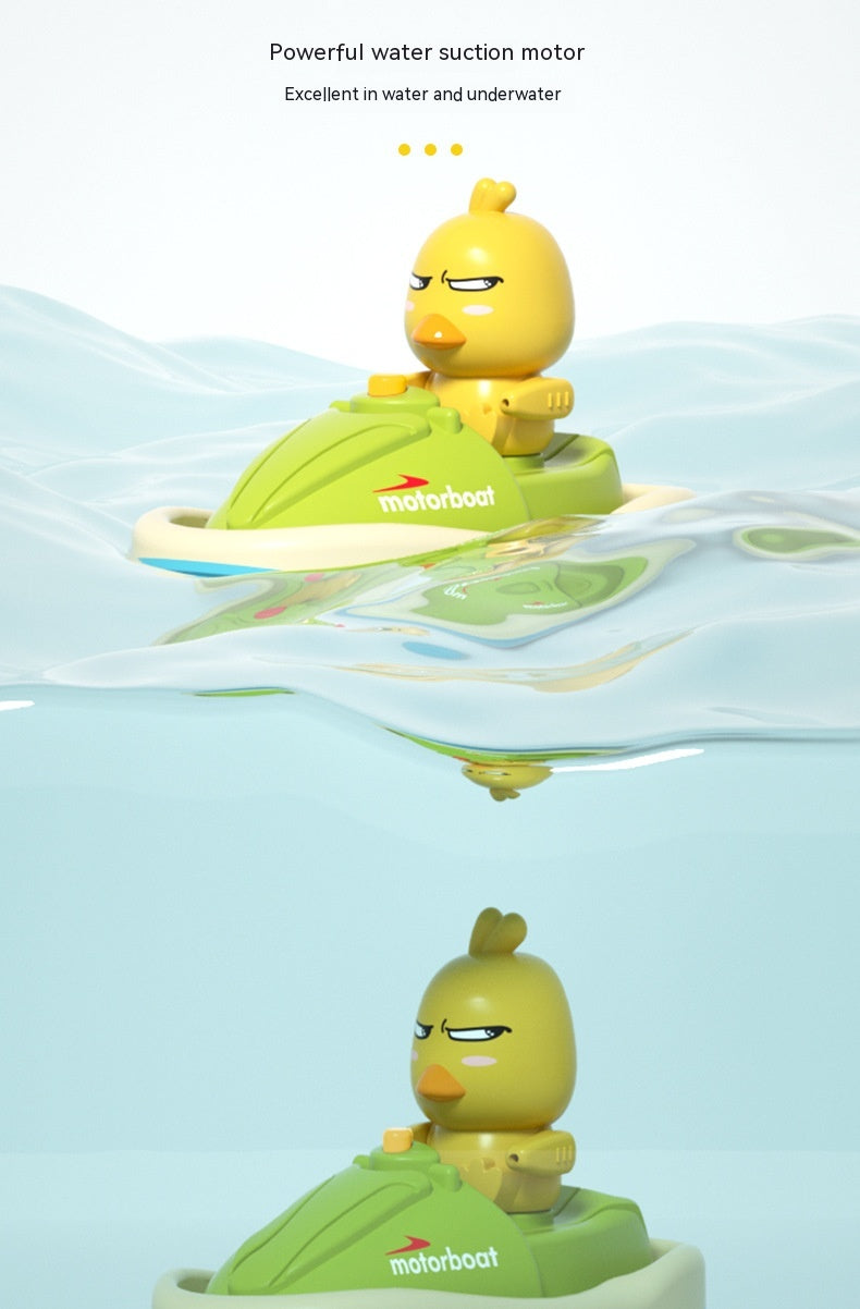Interactive Duck Water Spray Bathtub Set – for toddlers