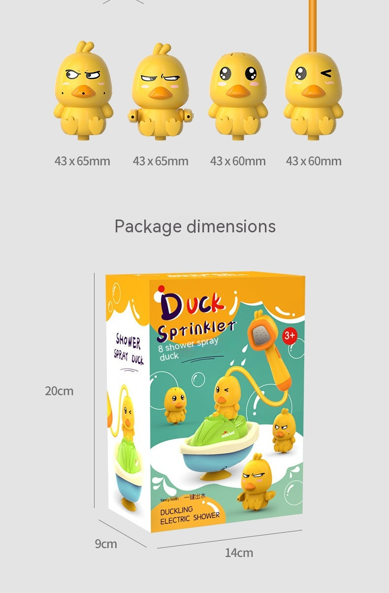 Interactive Duck Water Spray Bathtub Set – for toddlers