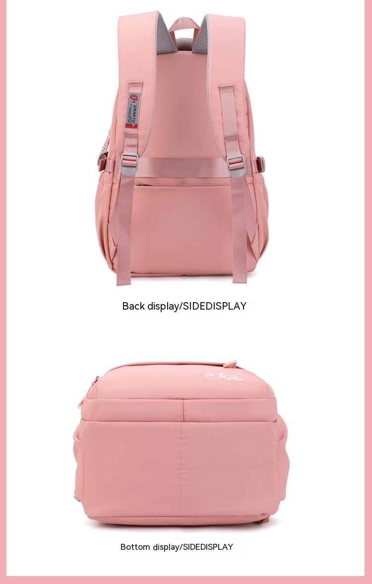 Fashion Primary School Backpack for Girls – Waterproof  School Bag with Multiple Compartments