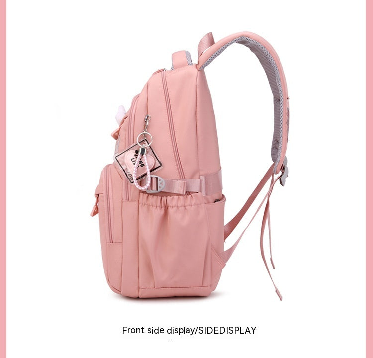 Fashion Primary School Backpack for Girls – Waterproof  School Bag with Multiple Compartments