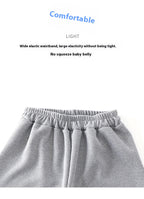 Kids Summer Waffle Knit Two-Piece Outfit – Sleeveless Letter Top & Shorts Set