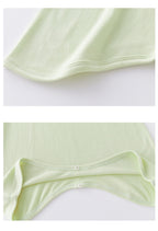 Kids Modal Short-Sleeve Sleep Romper – Lightweight One-Piece Pajamas