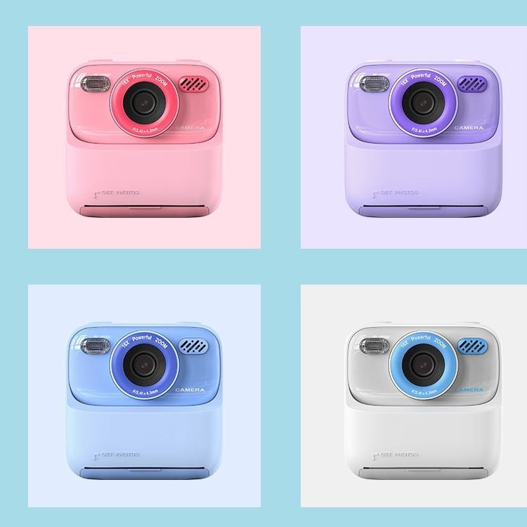 Kids Instant Print Digital Camera – 1080P Dual-Lens Camera with 2.4" IPS Screen, Thermal Printing & Games