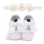 Soft Princess Shoes & Headband Set for Infants