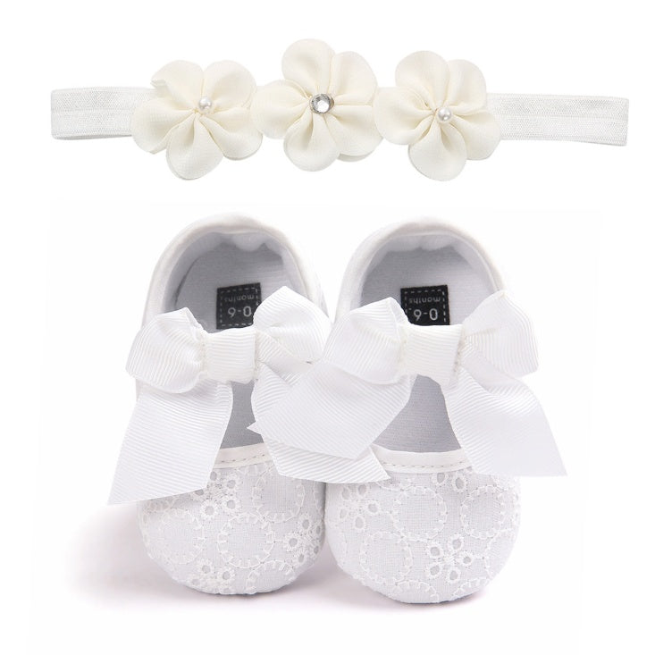 Soft Princess Shoes & Headband Set for Infants