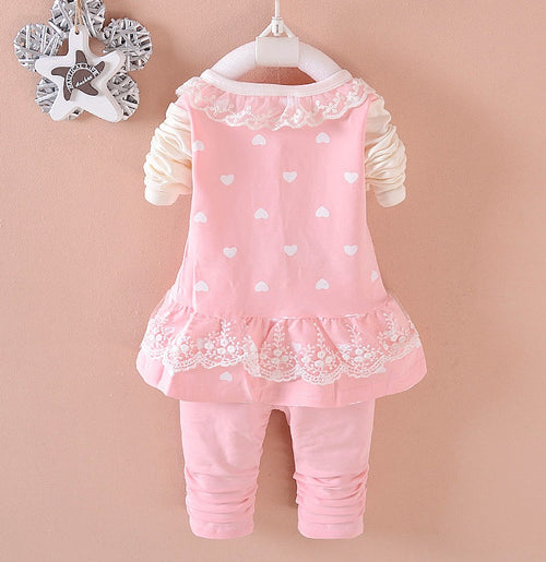 Baby Girl 2-Piece Outfit Set – Cute & Comfortable Daily Wear