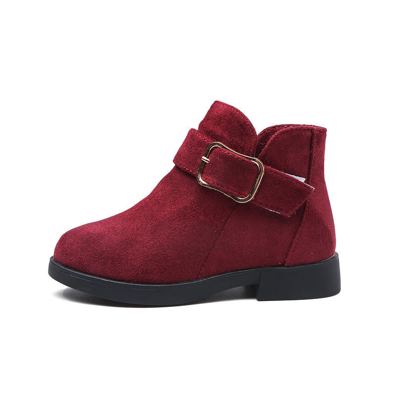 Kids Elegant suede leather boots