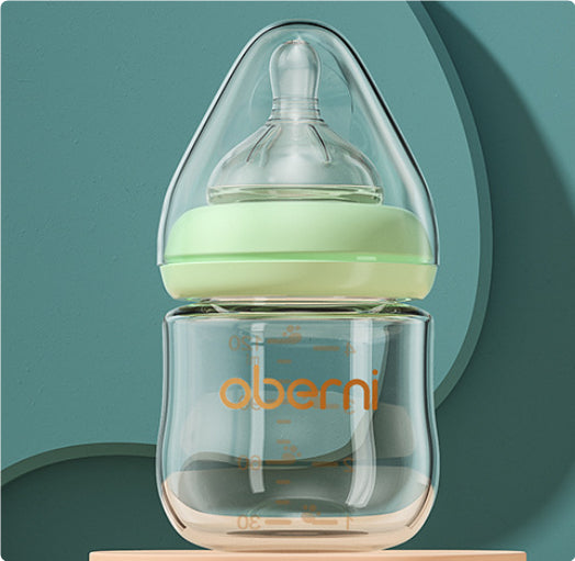 Newborn Wide Bore Glass Bottle