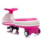12V Electric Wiggle Car for Kids – 2-in-1 Ride-On with LED Wheels, Bluetooth & Lights