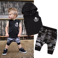 Toddler Sleeveless Hooded 2-Piece Outfit